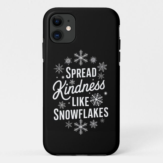 Xmas Spread Kindness Like Snowflakes Christmas  Case-Mate iPhone Case (Back)