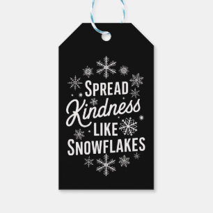 Xmas Spread Kindness Like Snowflakes Christmas  Gift Tags