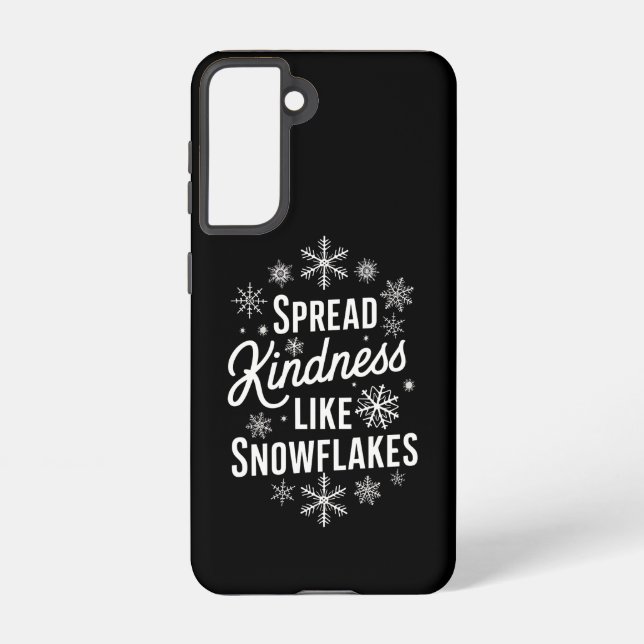 Xmas Spread Kindness Like Snowflakes Christmas  Samsung Galaxy S21 Case (Back)