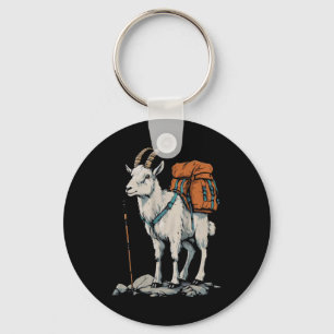 Xmas Store Mountain Goat Backpacker Camping Hiking Key Ring