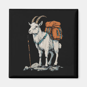 Xmas Store Mountain Goat Backpacker Camping Hiking Magnet