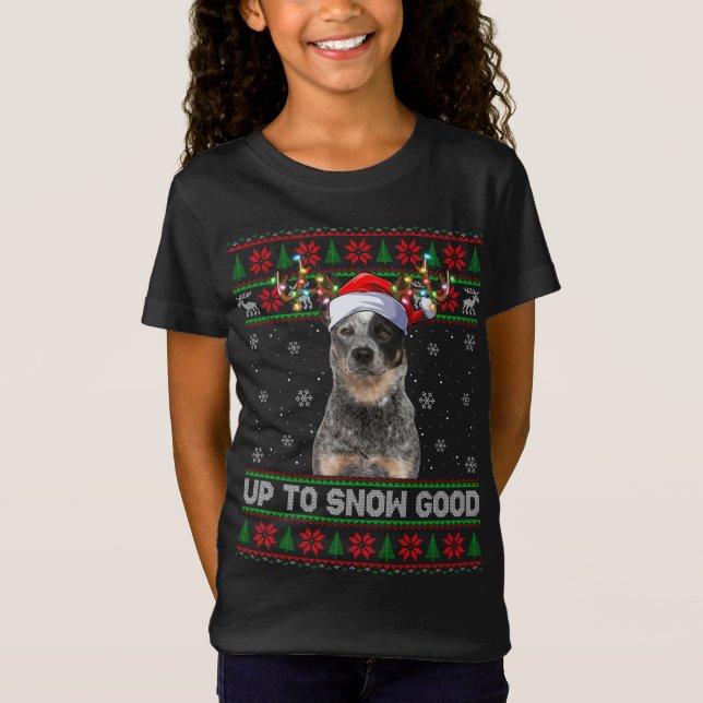 Xmas Sweater Style Ugly Australian Cattle Dog Chri (Front)