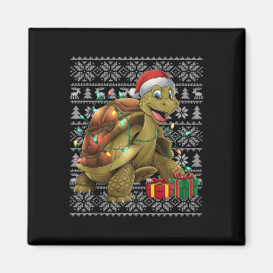 Xmas Sweater Style Ugly Santa Giant Tortoise Chris Magnet