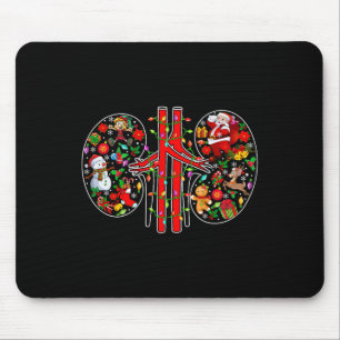 Xmas Symbols Santa Elf Kidneys Shape Dialysis Tech Mouse Mat