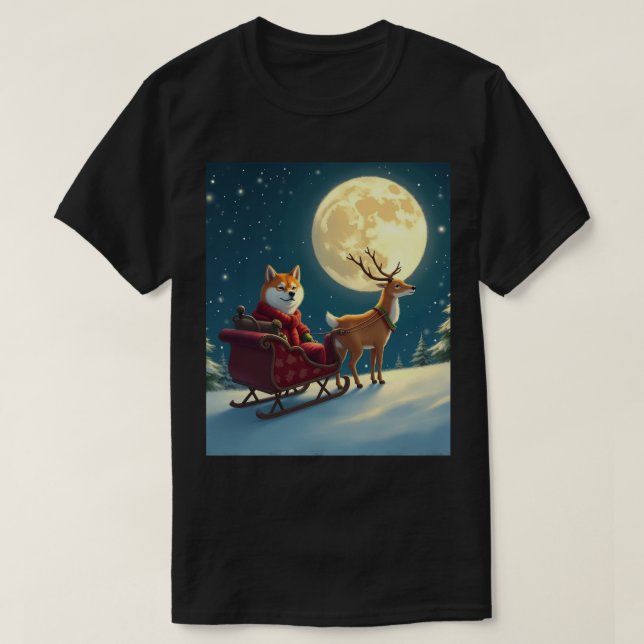 Xmas T-shirt Shiba Inu Doge (Design Front)