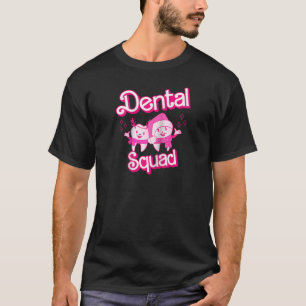Xmas Teeth Dentist Dental Squad Reindeer Funny Chr T-Shirt