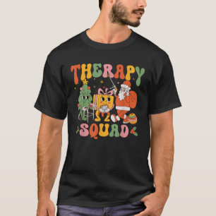 Xmas Therapy Squad SLP OT PT Physical Team Squad C T-Shirt