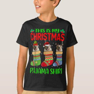 Xmas This Is My Christmas Pajama English Bulldog D T-Shirt