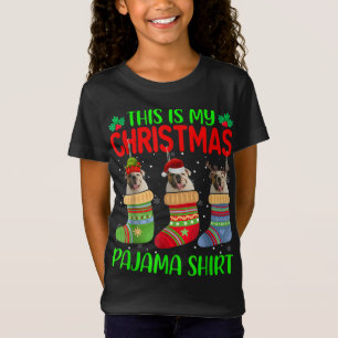 Xmas This Is My Christmas Pajama English Bulldog D T-Shirt