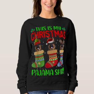 Xmas This Is My Christmas Pajama German Shepherd D Sweatshirt