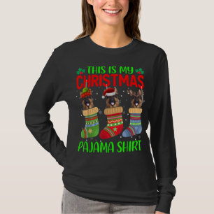 Xmas This Is My Christmas Pajama German Shepherd D T-Shirt