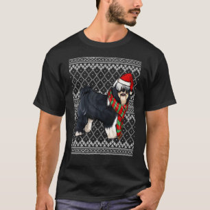 Xmas Tibetan Terrier Santa Claus Hat Ugly Christma T-Shirt