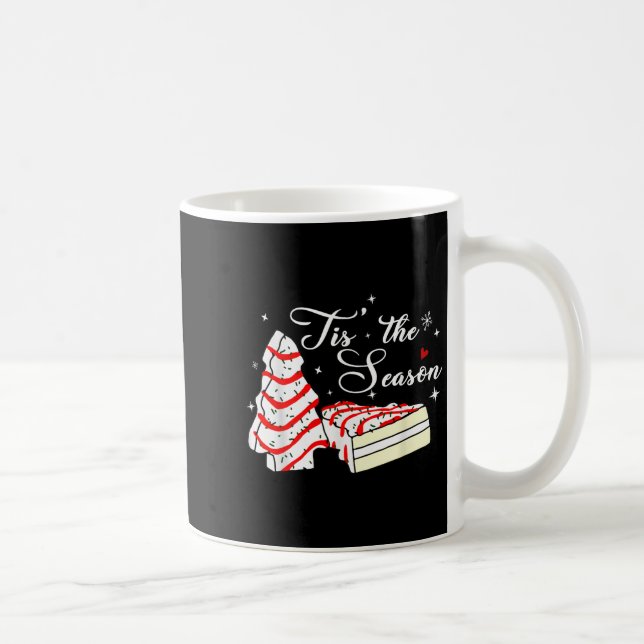 Xmas Tis' The Season Christmas Tree Cakes Debbie B Coffee Mug (Right)