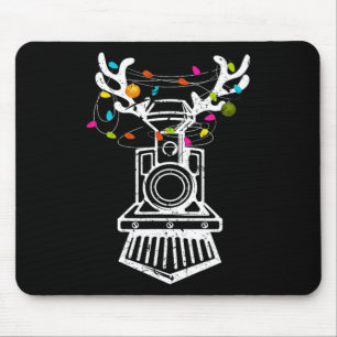 Xmas Train Reindeer Christmas Railroad  Mouse Mat