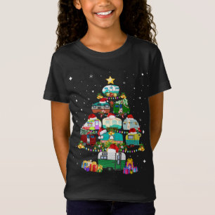 Xmas Tree Camping Truck Santa Reindeer Elf Camping T-Shirt