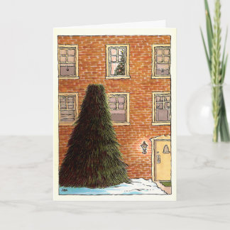 Xmas Tree Cut Holiday Card