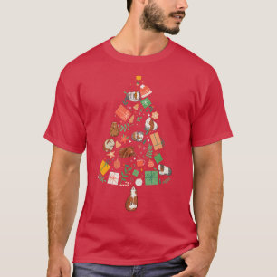 Xmas Tree Festive Cute Guinea Pigs T-Shirt
