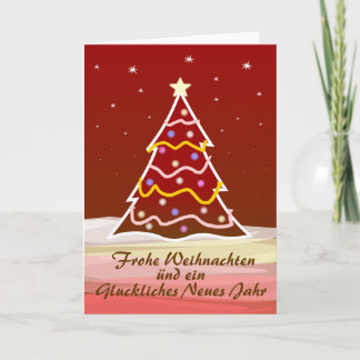 Xmas Tree — german Holiday Card