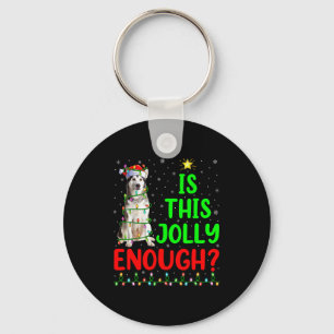 Xmas Tree Is This Jolly Enough Alaskan Malamute Ch Key Ring