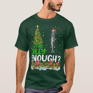Xmas Tree Is This Jolly Enough Barracuda Fish Chri T-Shirt