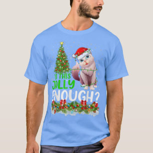 Xmas Tree Is This Jolly Enough Santa Balinese Cat T-Shirt