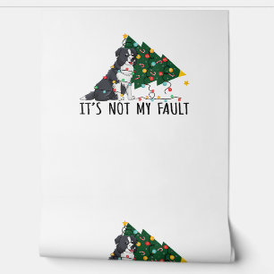 Xmas Tree It Is Not My Fault Border Collie Dog Chr Wallpaper