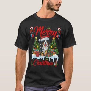 Xmas Tree Lighting Greater Swiss Mountain Dogs Chr T-Shirt