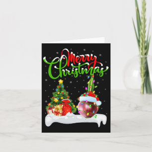Xmas Tree Lights Santa Hat Vegetable Onion Christm Card