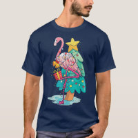 Xmas Tree Lights Tropical Flamingo Animal Christma