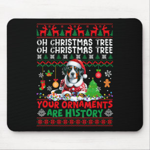 Xmas Tree Ornaments Are History Appenzeller Sennen Mouse Mat