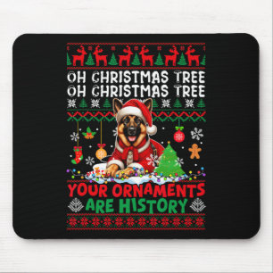 Xmas Tree Ornaments Are History Sweater German She Mouse Mat