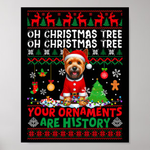 Xmas Tree Ornaments Are History Sweater Norwich Te Poster