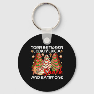 Xmas Tree Torn Between Lookin Like A Snack Cake Pa Key Ring