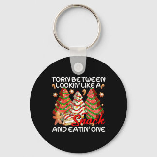 Xmas Tree Torn Between Lookin Like A Snack Cake Pa Key Ring