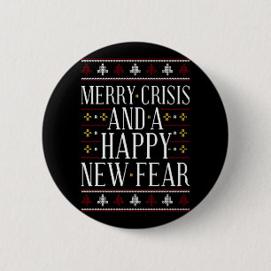 Xmas Ugly Sweater Quote About Pandemic 6 Cm Round Badge