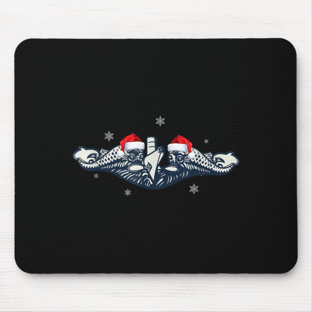 Xmas Veterans Day U.s Submarine Santa Hat Christma Mouse Mat (Front)