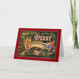 Xmas Vintage Card Merry Christmas