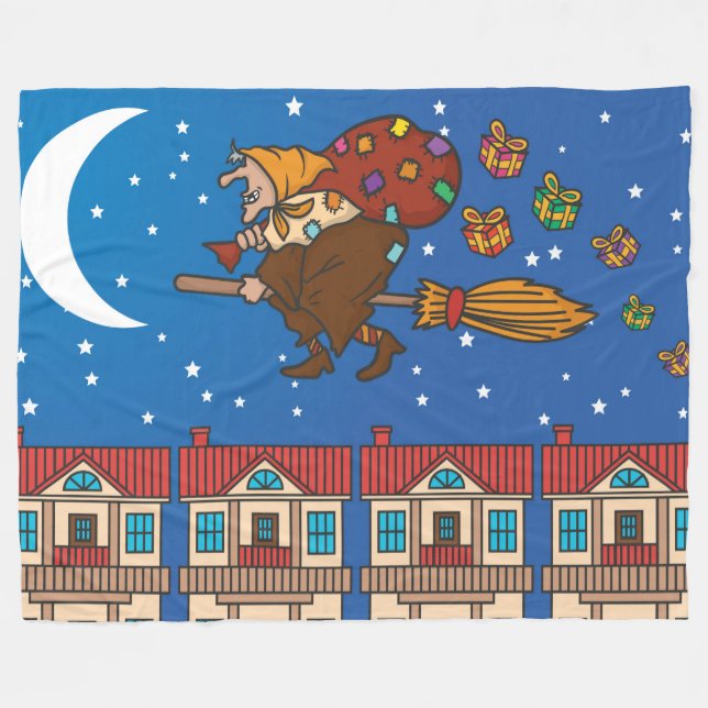 xmas Witch Befana blanket (Front (Horizontal))