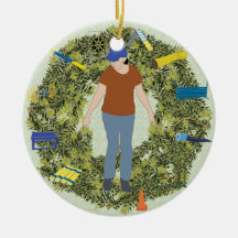 Xmas Wreath Agility Handler 1