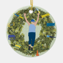 Xmas Wreath Agility Handler 2