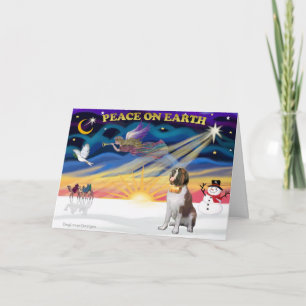 XmasSunrise — Saint Bernard 1 Holiday Card