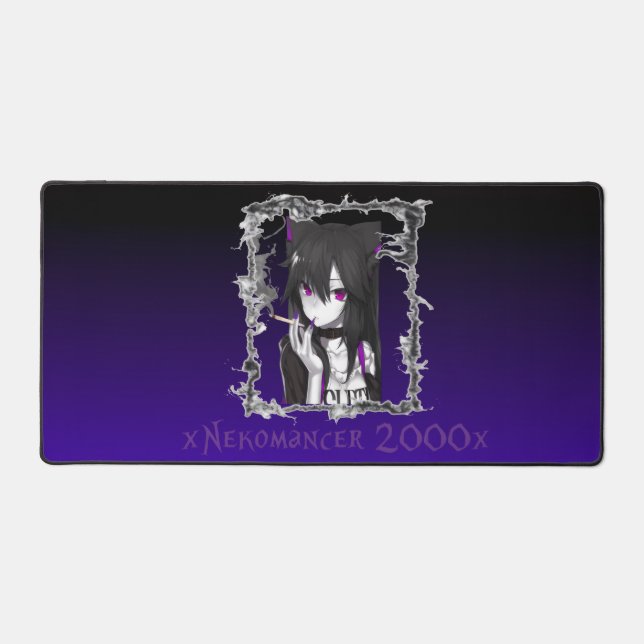 xNekomancer 2000x Gaming Desk Mat / Laptop Mat (Front)