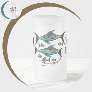 xNinzagga Frosted Glass Beer Mug
