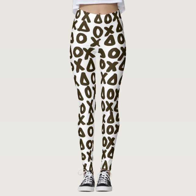 XO geometric marker marks Leggings (Front)