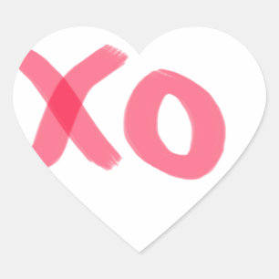 xo heart sticker