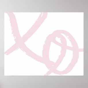 xo, hugs and kisses art print