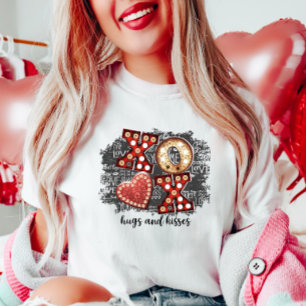 XO Hugs and Kisses, Fun Valentine  T-Shirt