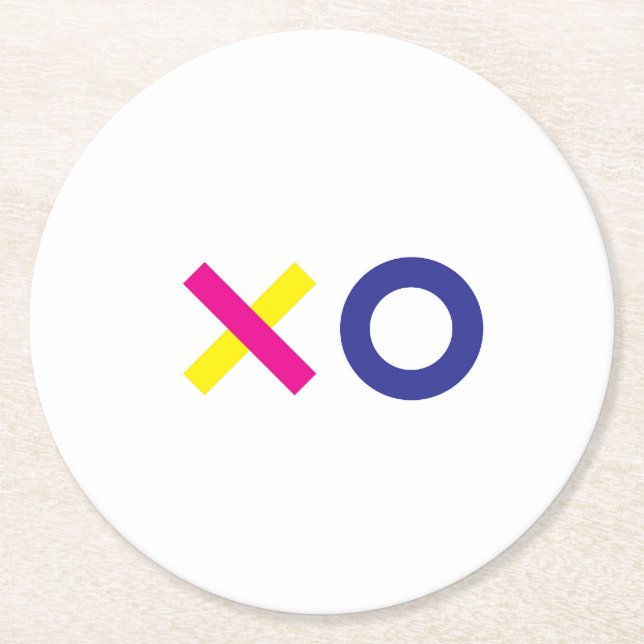 XO Paper Coaster (Front)