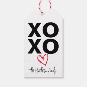 XO Personalized Gift Tag