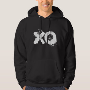 XO white text men black  Hoodie